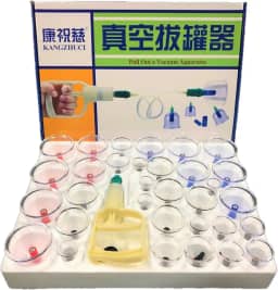 Kit 32 Ventosas Corporal Terapeuticas Ventosaterapia Copos Massoterapia Cupping Acupuntura Sucção
