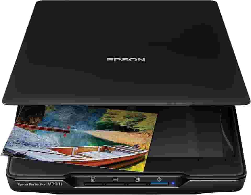 Scanner Epson Perfection V39 II (capa removível/ 4800x4800 resolução/USB) Preto