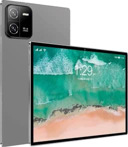 Tablet Android De 10,1", Com Wi-Fi 4G Para Estudo, Jogos E Vídeos, Navegação Na Internet, Suporte Dois Cartões Sim Em Modo Espera, 8 Núcleos/Bluetooth/Gps, Tela Ips Hd Cinza