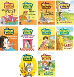 Coleção Trenzinho Livros de Monteiro Lobato com 10 Títulos