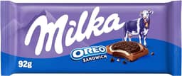 Chocolate Milka Recheado Oreo Sandwich 92G