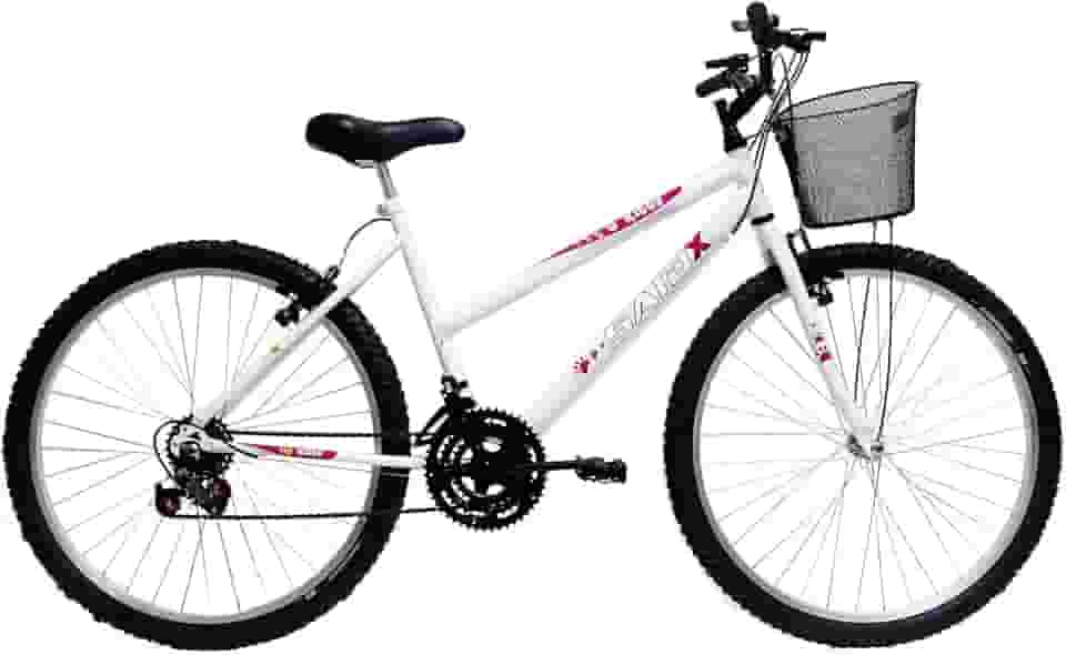 Bicicleta de Passeio Saidx Bike Feminina, Aro 26 de 18 Marchas, Freio V Brake