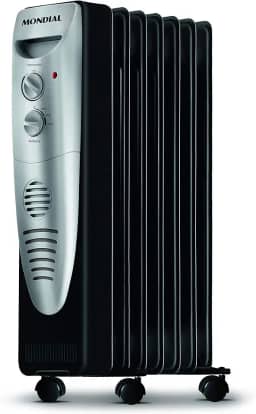 Aquecedor a Óleo, Mondial, Preto/Prata, 1500W, 110V - A-06