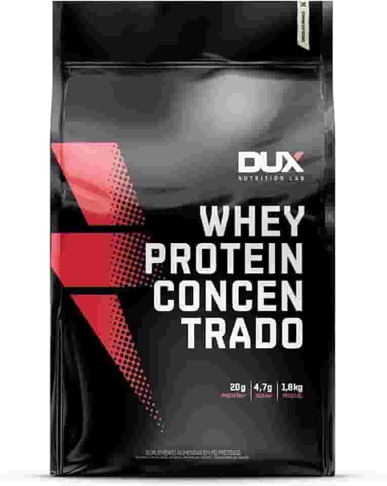 Whey Protein Concentrado Chocolate Branco Refil 1.8kg – Contribui Para o Ganho Muscular Hipertrofia – Dux Human Health