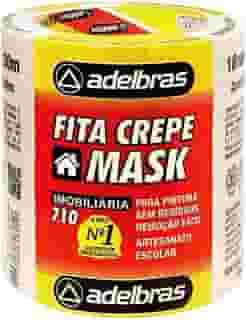 Fita Crepe, Adelbras 0615000005, Multicor, Pacote de 6