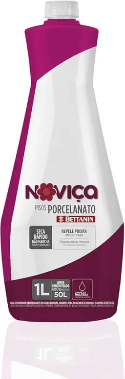 Noviça - Limpa Pisos de Porcelanato, Frasco com 1 Litro, Bettanin