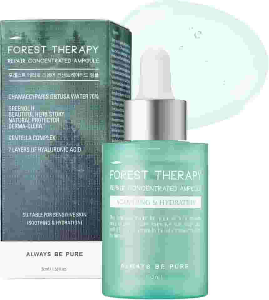 Soro hidratante coreano com Centella Asiatica e soro de ácido hialurônico | Ampola de reparo de barreira para pele sensível e propensa a acne, soro facial leve, 50 ml