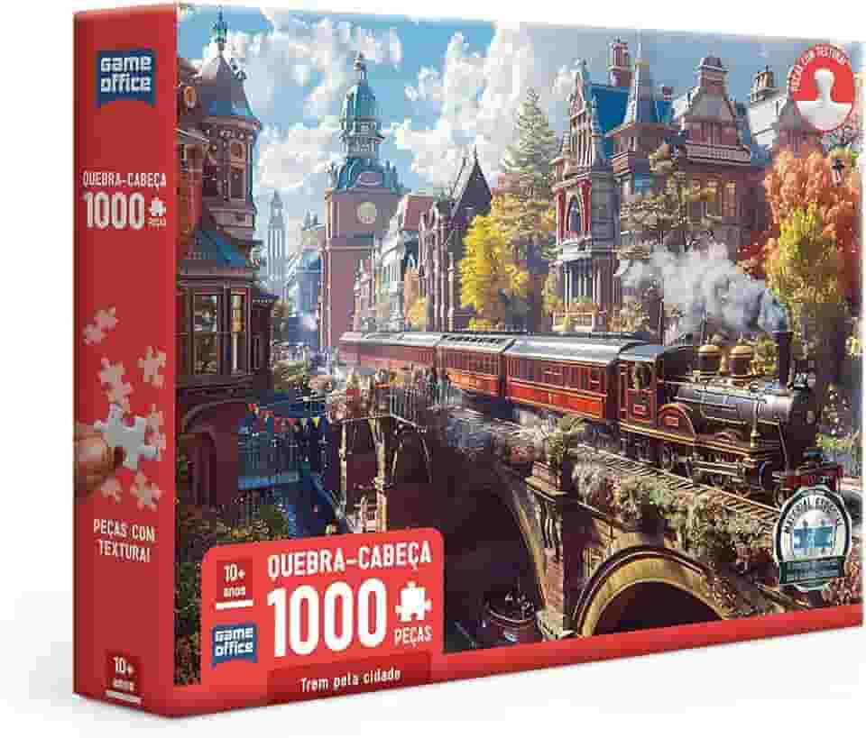 Toyster - Quebra-cabeça: Trem pela cidade - 1000 peças - Game Office