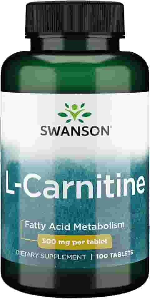 L-Carnitina 500mg Swanson 100 Tablets Importado