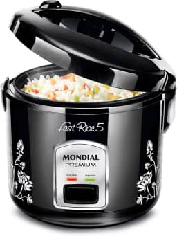 MONDIAL Panela De Arroz Fast Rice 5 Premium, Preto, 400W, 220V - NPE-08-5X