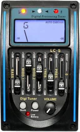 Equalizador E Captador Para Violão Aço Nylon - 5 Bandas Lc5