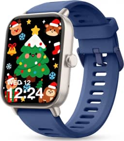 Relógio inteligente infantil, relógio infantil sem necessidade de telefone, monitor de frequência cardíaca e sono, monitor de estresse e SpO2, contador de passos, relógio despertador, jogos, relógio