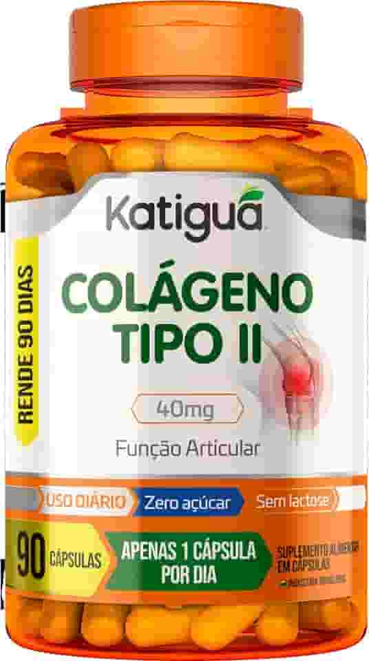 KATIGUÁ Colágeno Tipo Ii Função Articular Sem Sabor Katiguá 90 Cápsulas Rígidas • 90 Doses Laranja