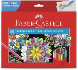 EcoLapis de Cor Faber-Castell 60 Cores, Faber-Castell, 120160G, Multicor