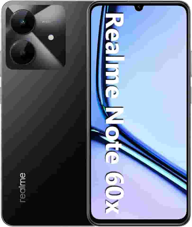 Smartphone Realme Note 60x RMX3938 3 GB de RAM/ 64 GB/Bateria de 5000mAh e tela de 6,74" 90Hz HD/Midnight Black (Preto)