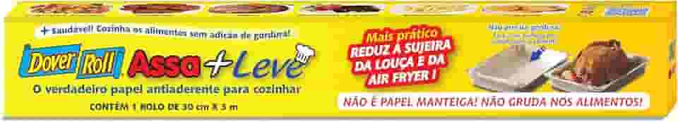 Dover-Roll Dover Assa+Leve - Papel Antiaderente Para Cozinhar Rolo De 30Cm X 3M