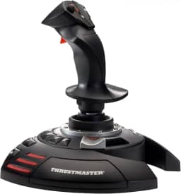 Thrustmaster T.Flight Stick X - Joystick ergonômico para simulador de voo com resistência ajustável e amplo apoio para as mãos para PC