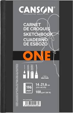 Sketchbook A5 100g/m², Canson, ArTBook One, 98 Folhas