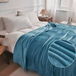Cobertor Casal Manta Microfibra Fleece 1,80x2,00m (Azul)