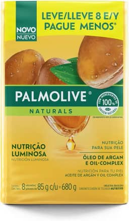 Sabonete em Barra Palmolive Naturals Nutrição Luminosa Óleo de Argan e Oil-Complex 85g