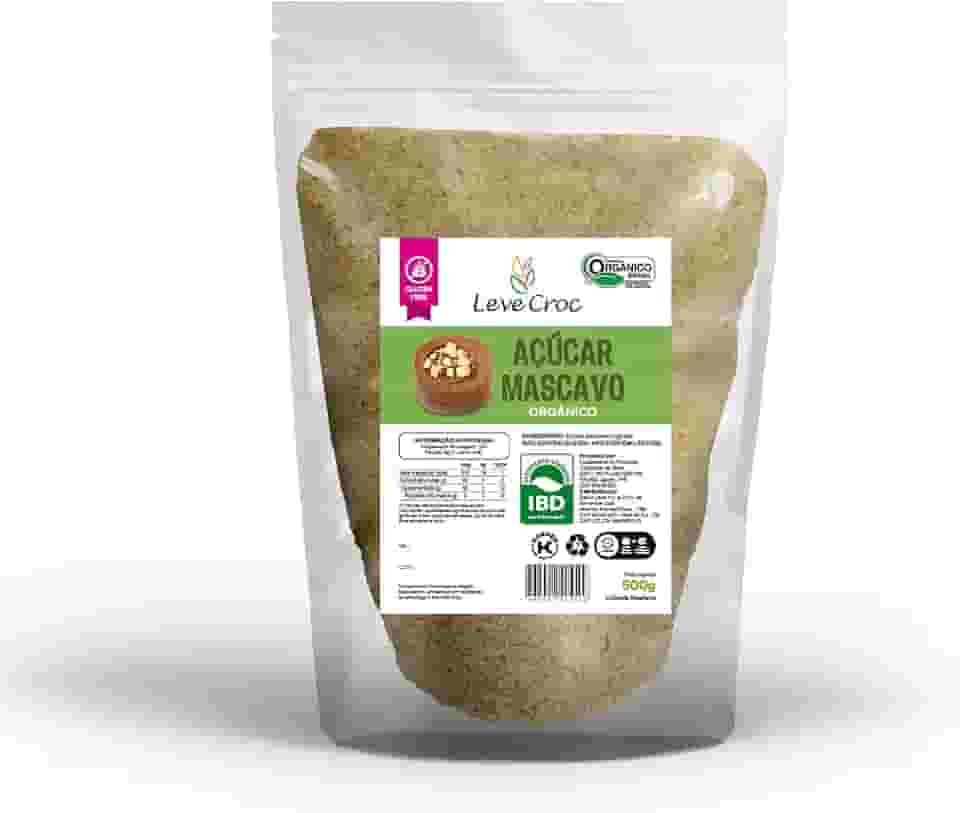 Açúcar mascavo orgânico Leve Croc 500g