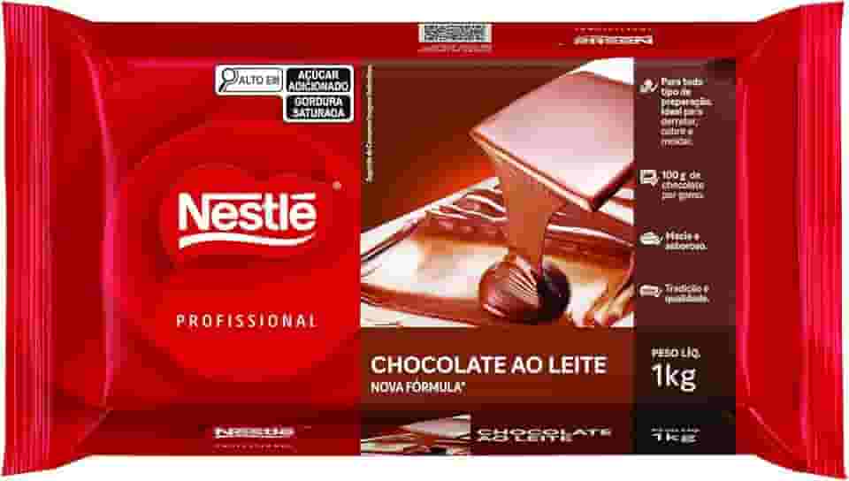 Barra de Chocolate ao Leite NESTLɮ 1kg