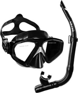 Kit de Mergulho Cetus New Parma Fun, Máscara e Snorkel, Azul