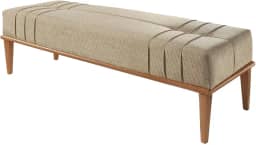 Recamier Em Linho Valentin Agarb Decor Cor:Linho Bege