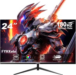 Monitor Gamer 24 Polegadas, IPS Full HD, 180Hz, 1ms, Borda Ultra Estreita,280cd/m², HDR, FreeSync/G-Sync | HDMI/DP VESA, Ideal para Home Office, Jogos e Estudos