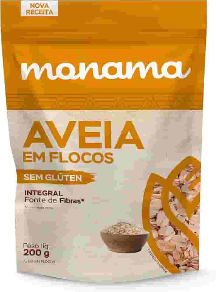 Monama Aveia Em Flocos (Lâminas) Sem Glúten Saudável 200G