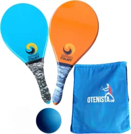 Raquete de Frescobol - Semelhante Fibra Kit 02 Raquetes, 01 Bola, 01 Sacola