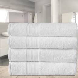 Kit 5 Toalhas Banhão Gigante para Hotel Grossa - Nobre (Branco Off White)