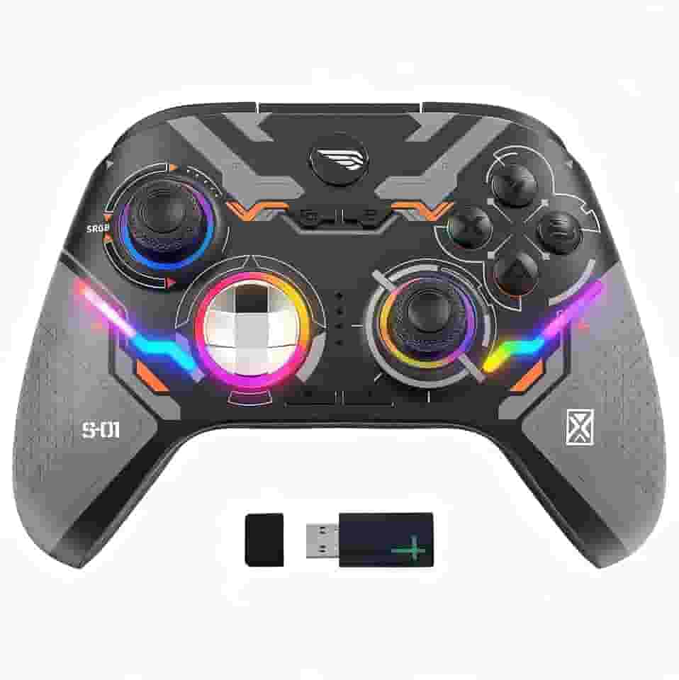 Controle Xbox Sem Fio Universal - Compatível com Xbox Series S, Xbox Series X, Xbox One e PC,Gatilhos Lineares, Botões Traseiros Programáveis, Vibração Intensa, Bateria 1000mAh com até 15 Horas