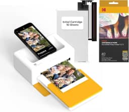KODAK Impressora fotográfica instantânea Dock Plus 4PASS, 10 x 15 cm, pacote com 50 folhas