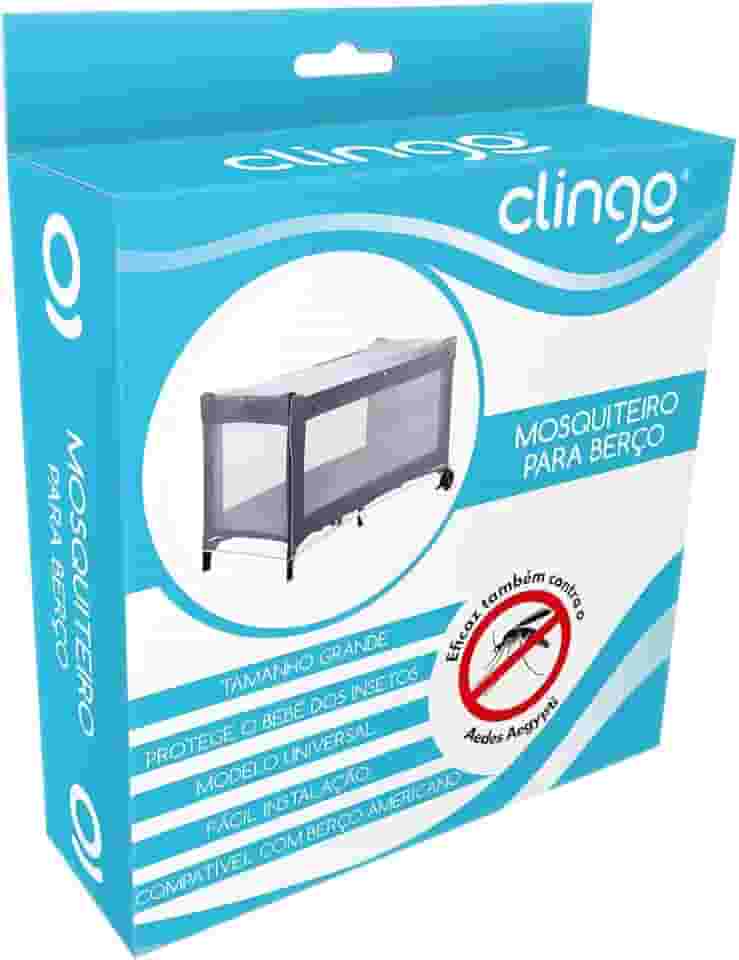 Mosquiteiro Berço, Clingo, Branco, Grande