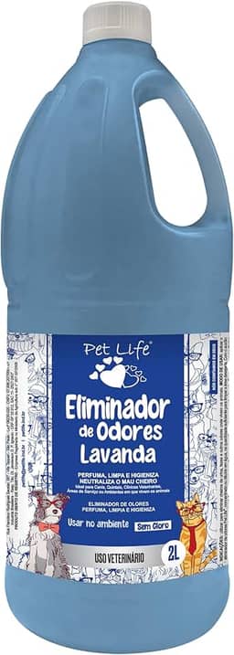Eliminador de Odores Lavanda Pet Life Cães e Gatos 2 Litros