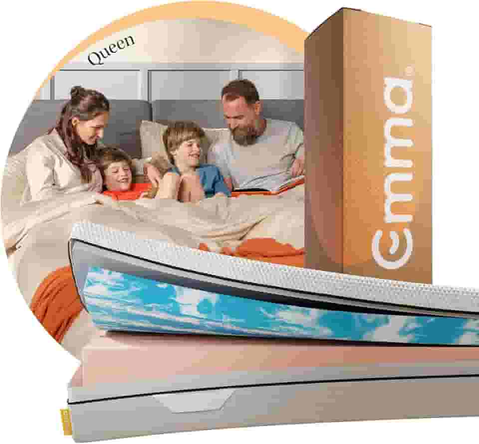 Colchão Queen Emma Duo Comfort - 10 anos de garantia, conforto ortopédico dupla face -158x198cm