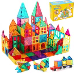 Brastoy Blocos de Montar Magnéticos Infantil Construção Brinquedo (65 Peças)