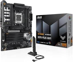 ASUS TUF GAMING X870-PLUS WIFI - Placa-mãe com 256 GB, 4 dispositivos compatíveis, Preto (WiFi)