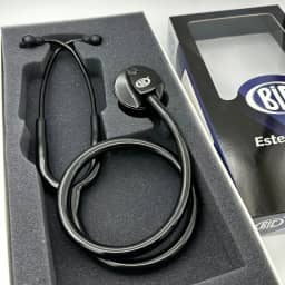 Estetoscópio Adulto Unisson Standard Preto BIC ES1130 - Ideal para Estudantes Enfermagem e Veterinária