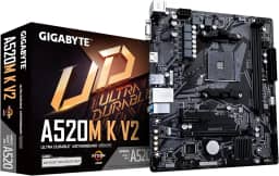 PLACA MAE GIGABYTE A520M K V2 (REV. 1.0) CHIPSET AMD A520 AM4, MATX, DDR4 - A520M K V2 1.0