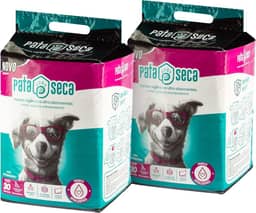 Tapete Higiênico Pata Seca para Cães Descartavel – Kit com 60 Unidades (2 Pacotes de 30) – 80x60cm – Fino, Ultra Resistente, Absorvente, Controle de Odor e Secagem Rápida