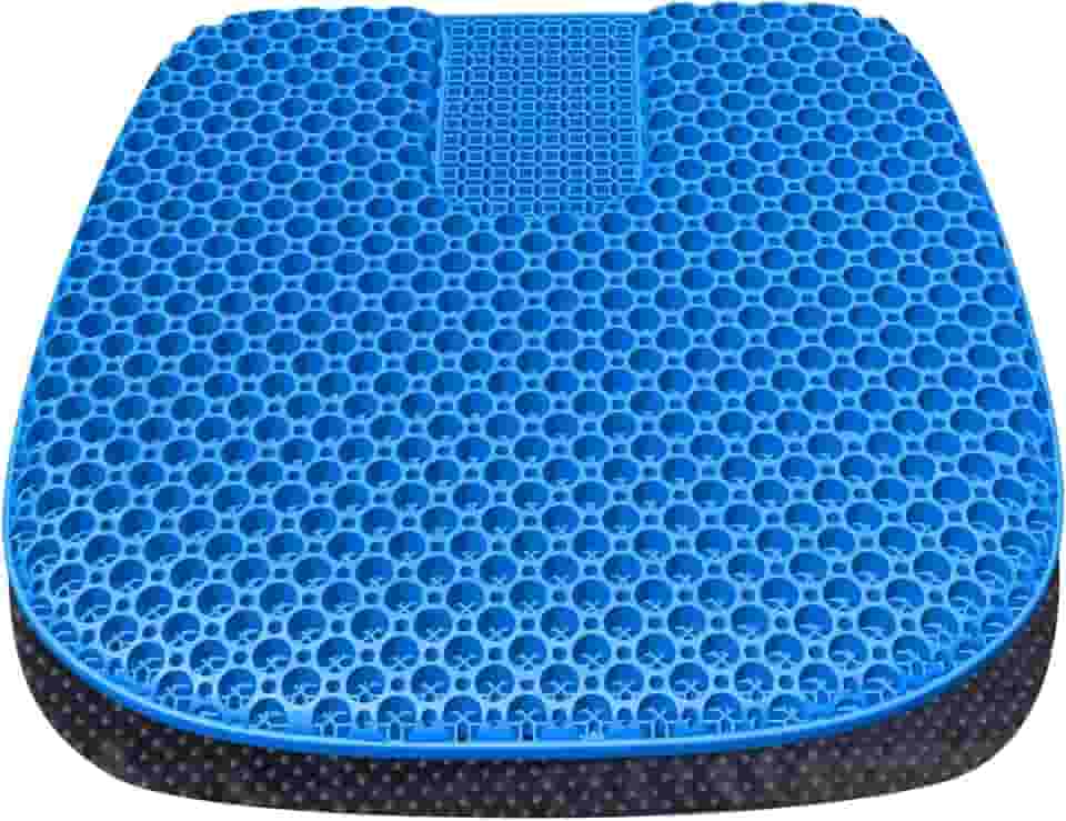 EVEME Almofada de assento grande melhorada em gel com capa antiderrapante, almofada de assento refrescante, almofadas de assento de cadeira de rodas, para cadeira de escritório, assento