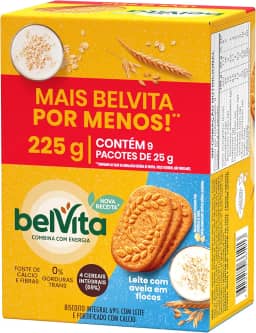 Belvita Seasonal Biscoito Belvita Leite E Aveia Pack Econômico 225G