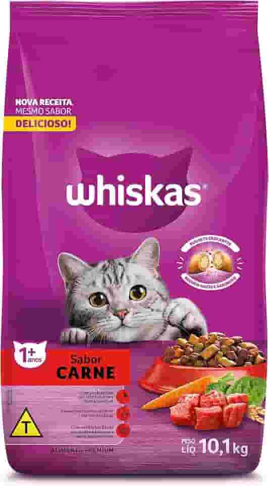 whiskas Ração Whiskas Carne Para Gatos Adultos 10 1 Kg