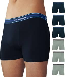 Kit 6 Cueca Boxer Lupo Algodão Hipoalergênica Masculina Adulto