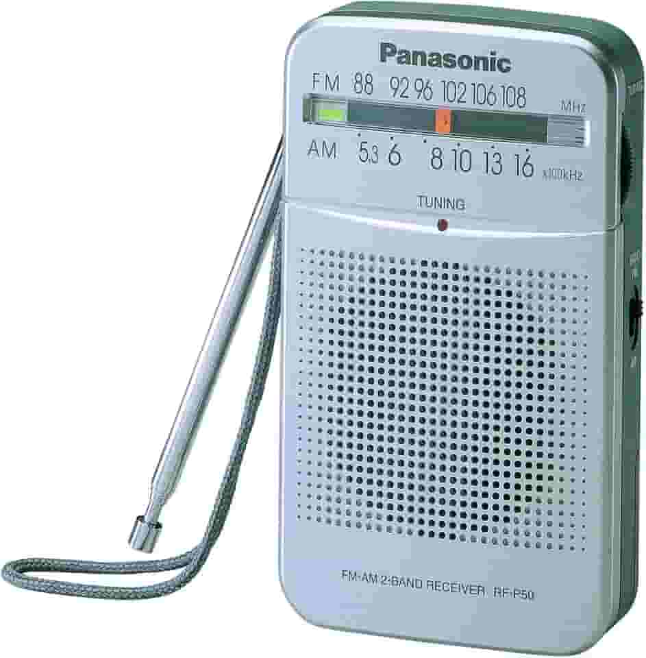 Rádio de bolso Panasonic AM/FM RF-P50 WLM
