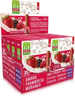 KIT 16 Unidades Petisco para Cães Super Macio Spin Fit 4 Sabores