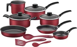 Kit para Cozinhar 10 Peças Turim Vermelho Tramontina - Panelas, Assadeiras e Utensílios