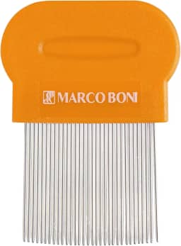 Pente Fino com Dentes em Aço Inox, 1222, Marco Boni, Laranja, 1 unidade